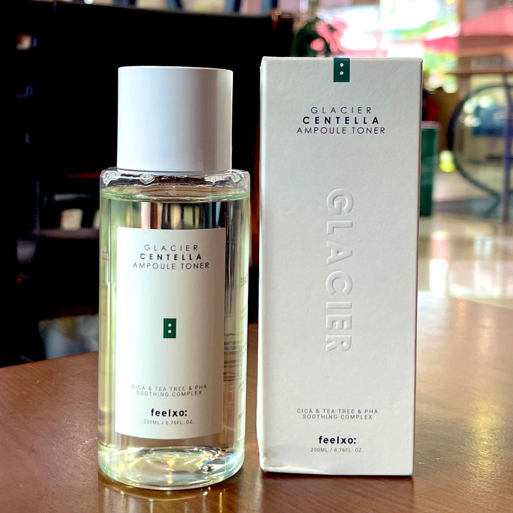 Toner Dưỡng Ẩm Chiếc Xuất Rau Má FEELXO: Glacier Centella Ampoule Toner