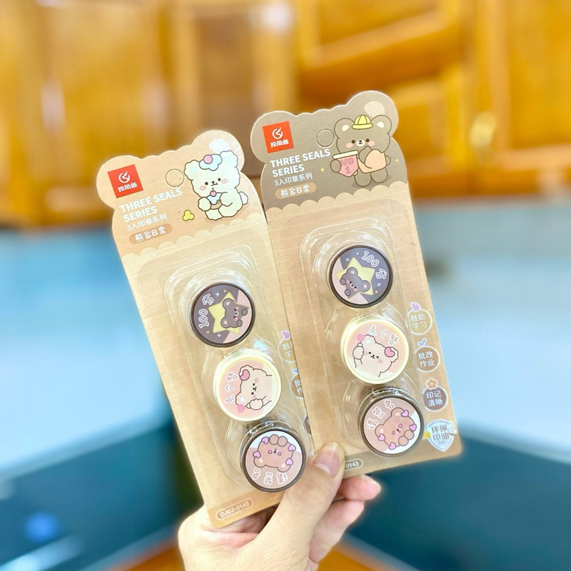 - Đồ Chơi Đóng Dấu Gấu, Mèo, Thỏ, Trái Cây Cute