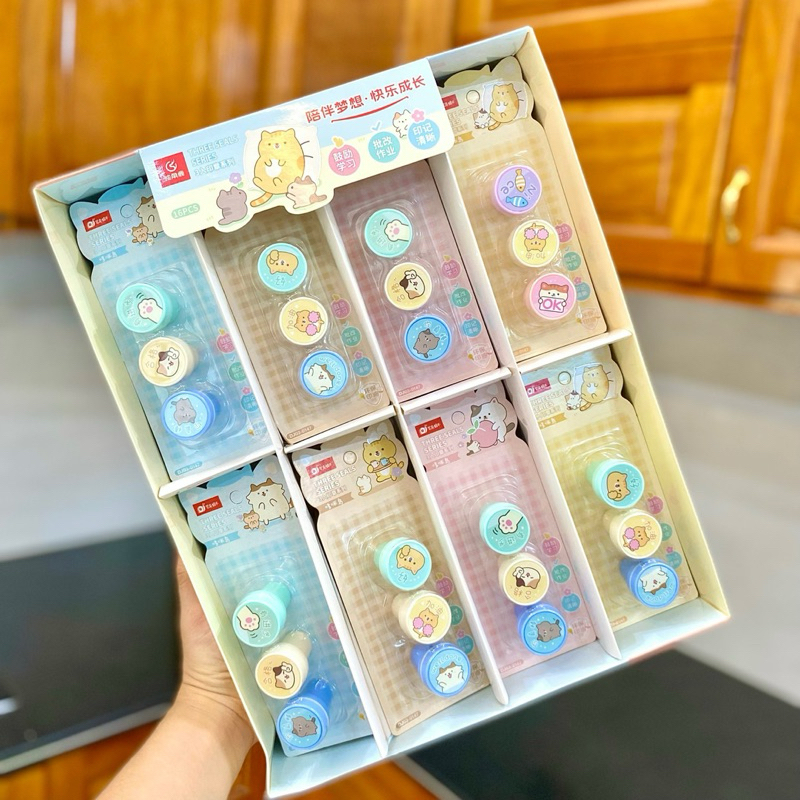 - Đồ Chơi Đóng Dấu Gấu, Mèo, Thỏ, Trái Cây Cute