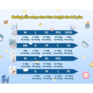 [COMBO 2 BỊCH] Tã Dán ANGEL Ultra Absorbent Core full size