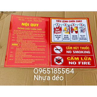 Bộ nội quy tiêu lệnh pccc