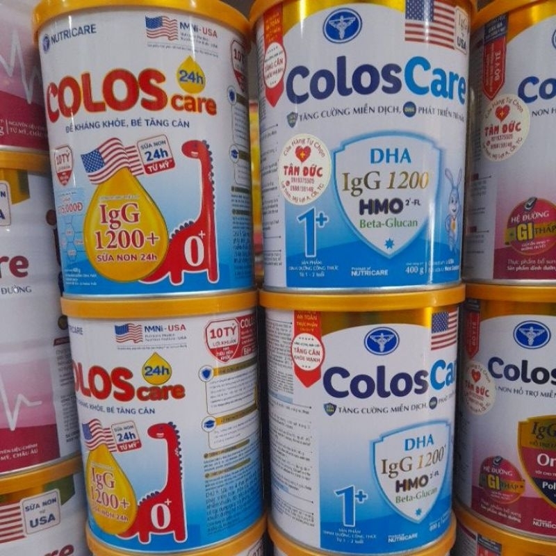 Sữa bột ColosCare NUTRICARE 0+ 400g.Nâng cao sức đề kháng chung, tăng cường miễn dịch đường hô hấp