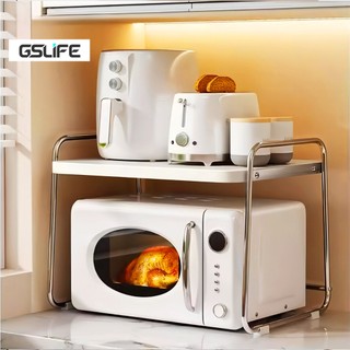  GSlife Kệ Lò Vi Sóng 52 62cm Inox-Kệ Để Đồ Nhà Bếp Thông Minh Đa Năng Kệ Gia Vị Chống Rỉ Sét 