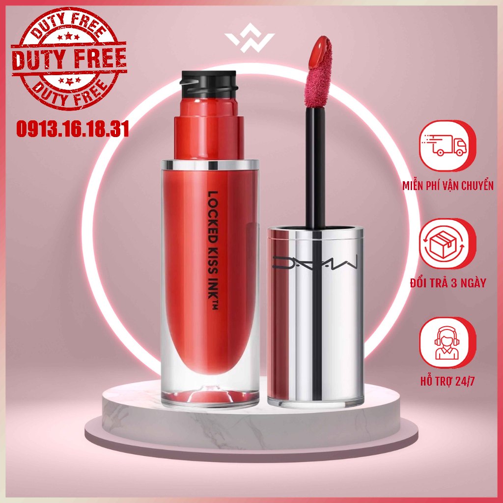 Son Kem MAC Locked Kiss Ink fullsize không lem trôi bền màu 24h Chính Hãng Lipstick Offical Store 99/95/92/91/62/66