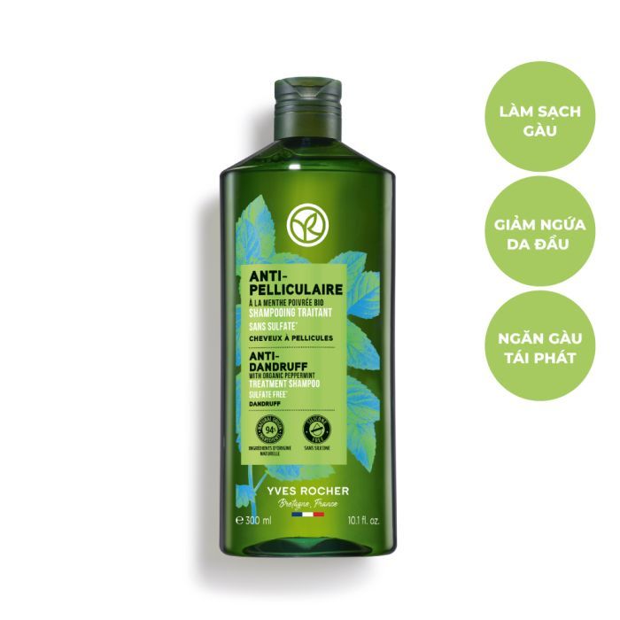 Dầu gội Yves Rocher dành cho tóc có gàu ANTI-DANDRUFF TREATMENT SHAMPOO 300ML