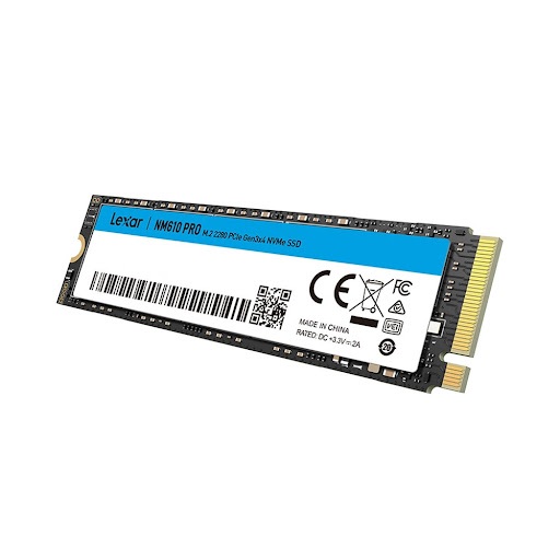 Ổ cứng SSD LEXAR NM610 Pro M.2 2280 PCIe G3x4 NVMe 500GB (LNM610P500G-RNNNG) - Bảo hành 36 tháng