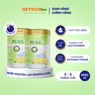 Combo 2 sữa bột purelac 1 800g nhập khẩu new zealand