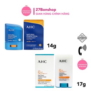 LĂN CHỐNG NẮNG AHC NATURAL PERFECTION FRESH SUN STICK SPF 50+/PA++++
