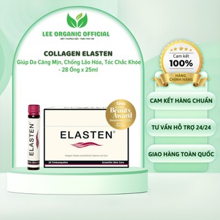 Collagen Elasten Giúp Da Căng Mịn, Chống Lão Hóa, Tóc Chắc Khỏe, 28 Ống X 25ml