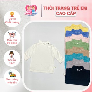  Áo giữ nhiệt dài tay thun cotton 4 chiều size nhỡ 17-24kg cho bé trai bé gái 