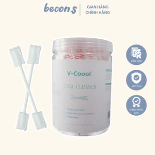 Rơ lưỡi vcoool tiện dụng vệ sinh miệng an toàn cho bé becon.s