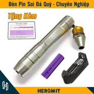 Đèn soi đá quý cao cấp 3 màu, kèm pin trâu và sạc F1