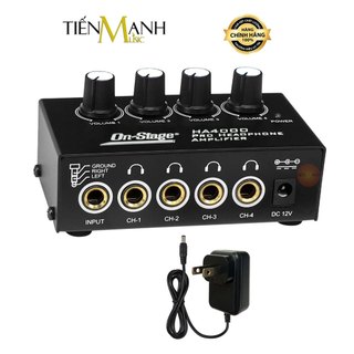 Bộ chia tai nghe 4 cổng on-stage ha4000 - thiết bị khuyếch đại âm thanh mini headphone amplifier