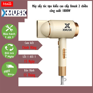 Máy sấy tóc Xmusk cao cấp 2 chiều công xuất lớn 1800W có ion âm bảo vệ tóc