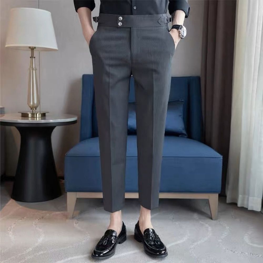 Quần âu nam cạp cao SideTab GOZIN.SHOP điều chỉnh cạp vải Tuypsi chất lượng cao -JA032