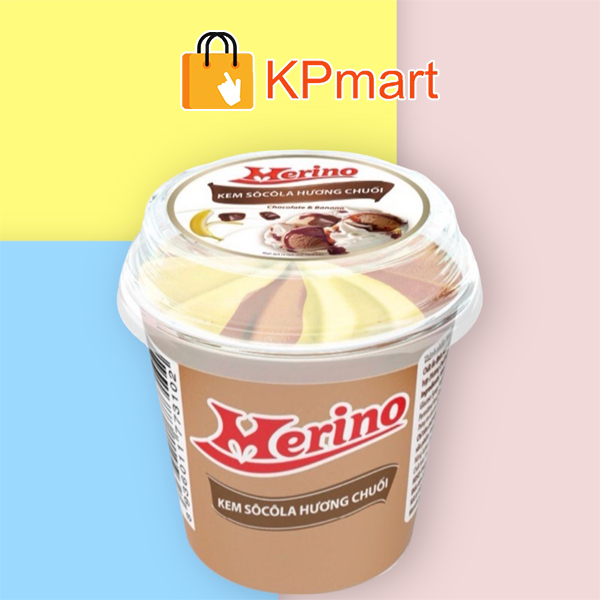 Kem ly socola chuối Merino Cup 150ML