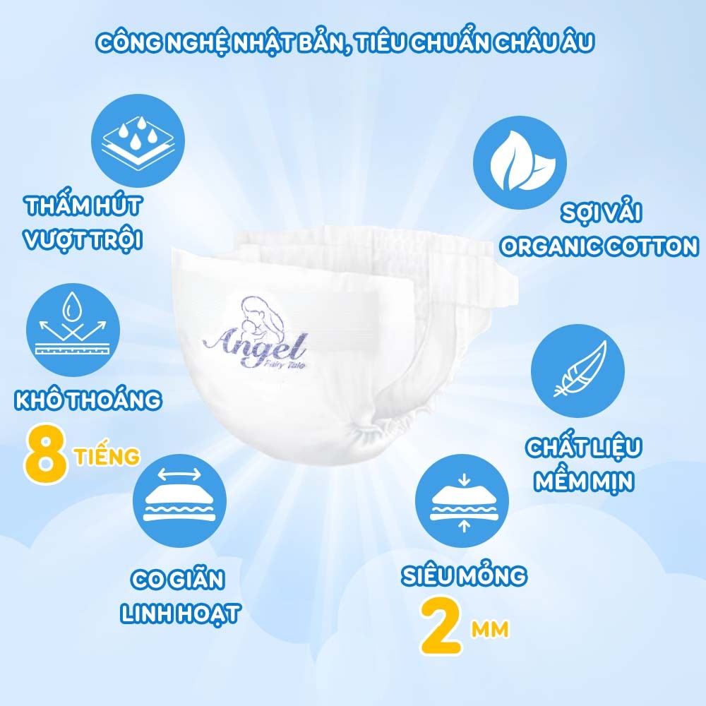 Tã Dán ANGEL Ultra Absorbent Core Size M54