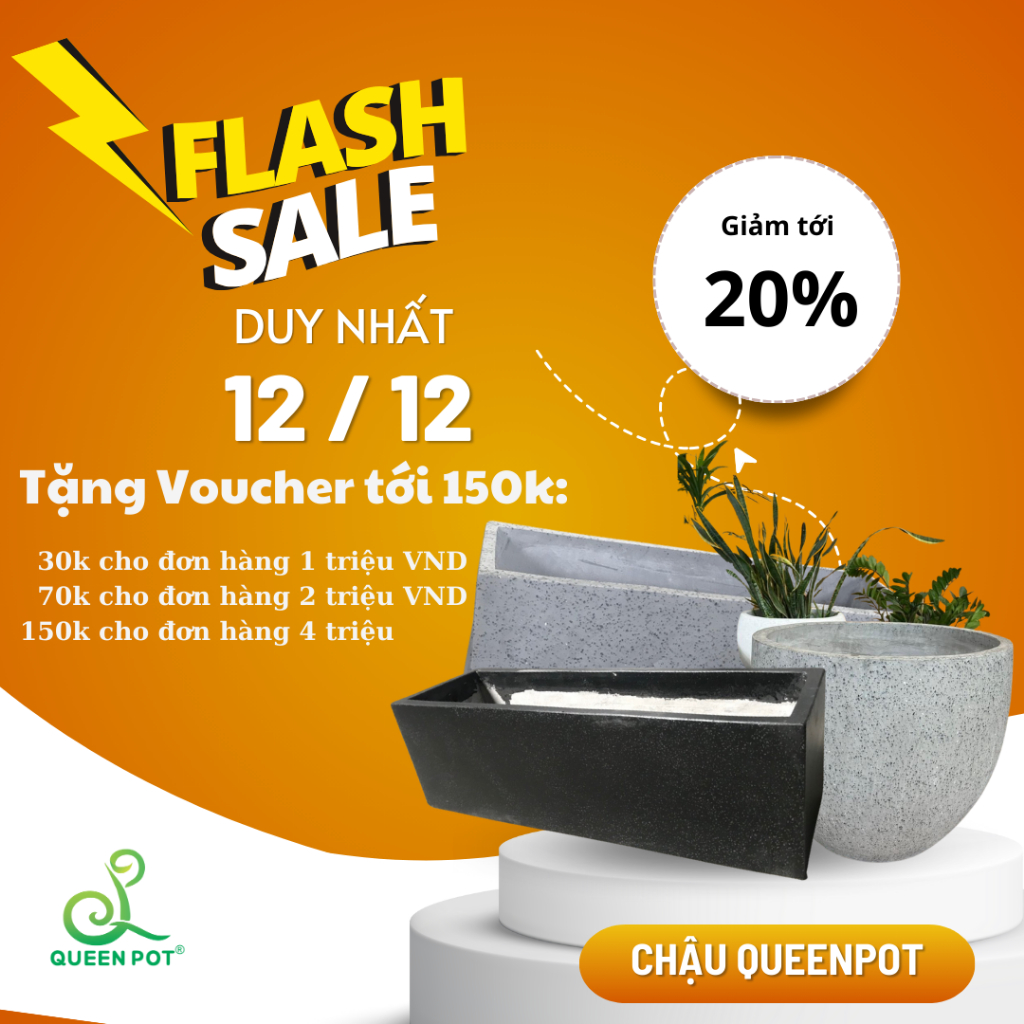 Chậu xi măng nhẹ kích thước yêu cầu ( Mẫu hình: Dài 80 x Rộng 30 x Cao 60 )