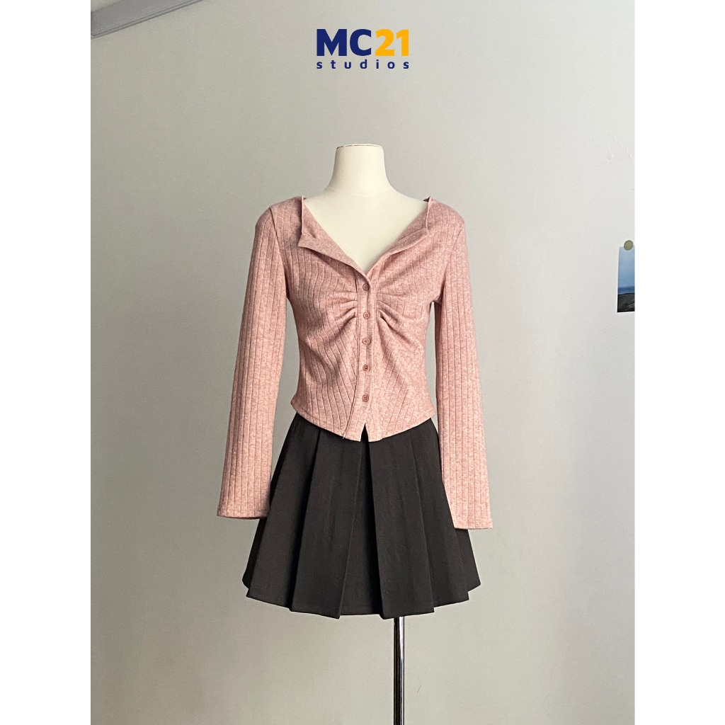 Áo len tăm dài tay co giãn MC21.STUDIOS sweater Ulzzang Streetwear Hàn Quốc chất len dày dặn mềm mịn cao cấp A3831