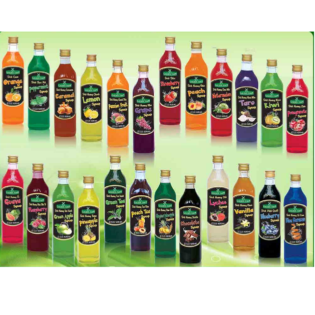 Siro  Golden Farm đủ vị chai chiết 150ml dùng để thử vị ,làm món mới