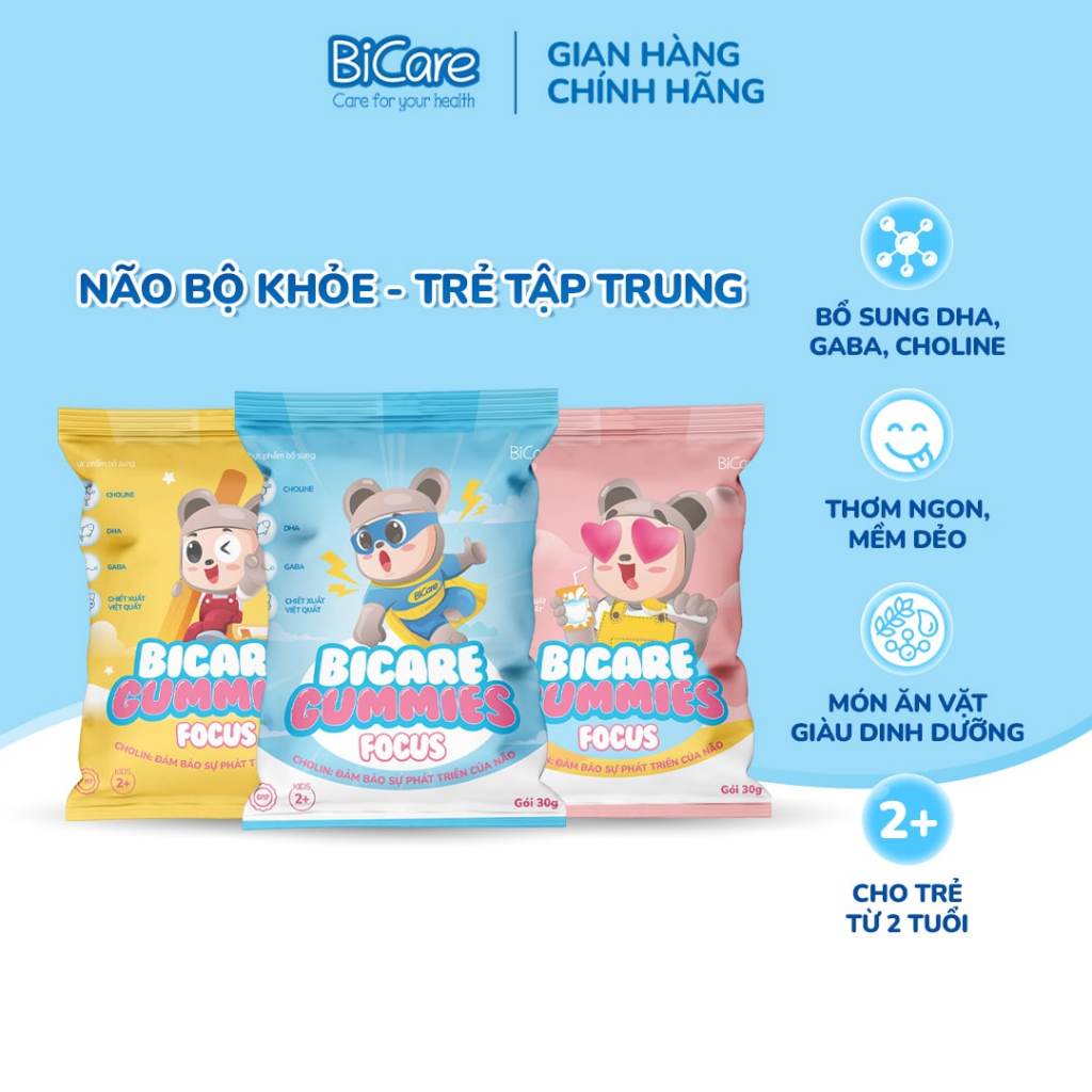 Kẹo dẻo BiCare Gummies Focus - Không chỉ là kẹo