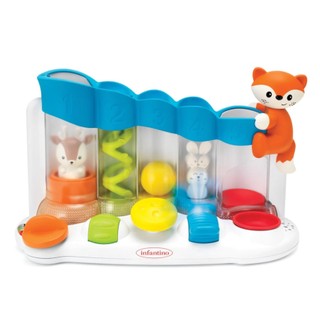 Set đồ chơi infantino thả bóng kiêm đàn piano có nhạc và đèn - giúp bé phát triển giác quan, tư duy logic
