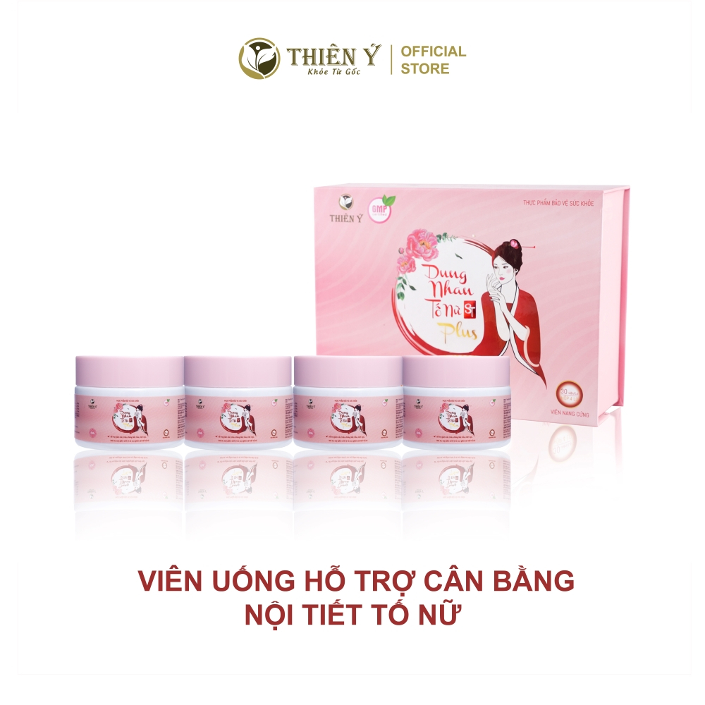 Viên Uống Dung Nhan Tố Nữ PLUS Thiên Ý Cải Thiện Nội Tiết Tố Nữ Hộp 4 Lọ, 1 Lọ 30 Viên