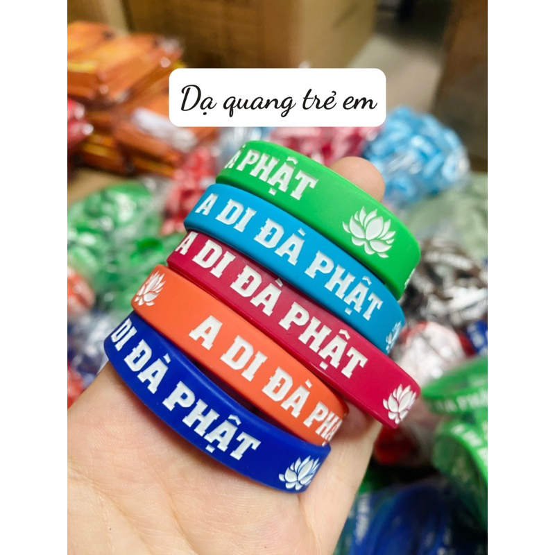 Vòng Tay A Di Đà Phật dạ quang phát sáng chữ 😊