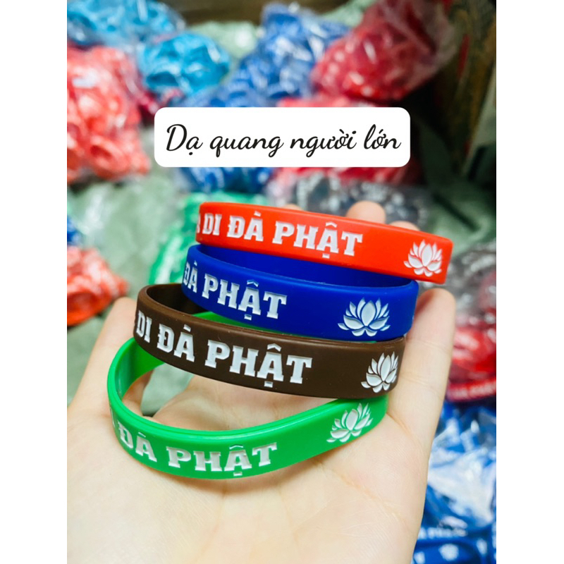 Vòng Tay A Di Đà Phật dạ quang phát sáng chữ 😊
