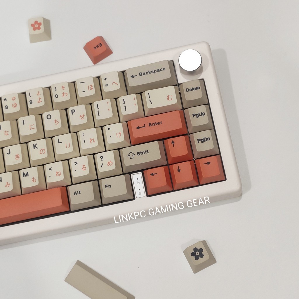 Bộ Keycap Retro Vintage 143 nút dùng cho bàn phím cơ - Nhựa PBT cherry profile