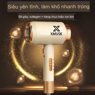 Máy sấy tóc cao cấp xmusk không làm hư tóc, công nghệ sấy khô tóc siêu nhanh – giúp tóc suôn mượt mềm-msv1