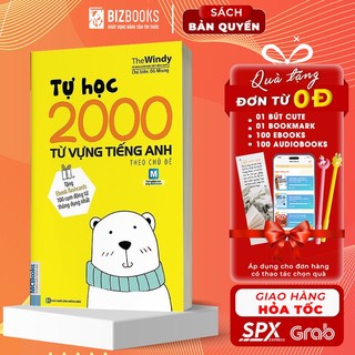 Sách - tự học 2000 từ vựng tiếng anh theo chủ đề phiên bản khổ nhỏ dành cho người học căn bản - học kèm app online