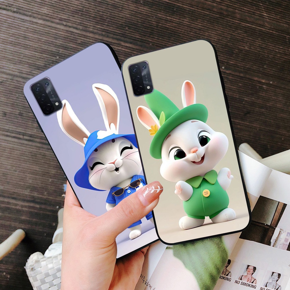Ốp lưng oppo a54 4g / oppo a54 5g in hình thỏ dễ thương