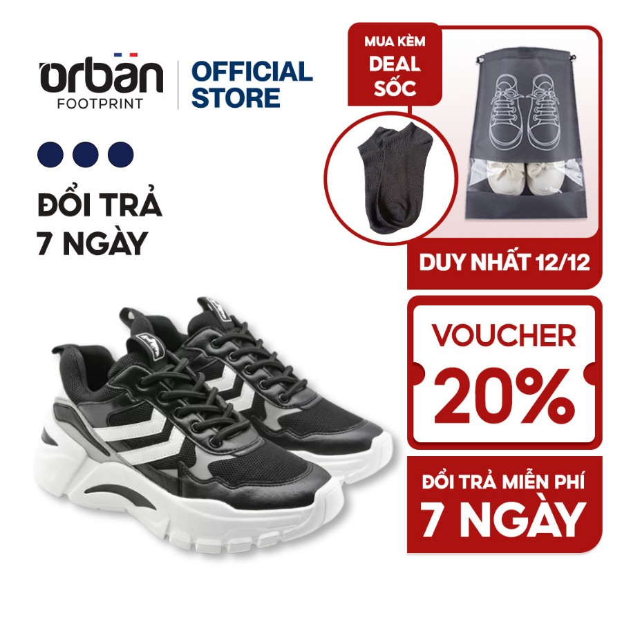 Giày sneaker nam Urban TM2016 trẻ trung thời thượng, tăng chiều cao 3 màu