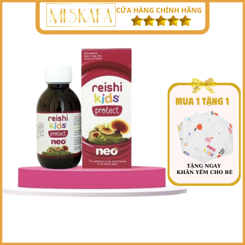 Reishi Kids Protect Neo- Bổ sung vitamin, hỗ trợ tăng miễn dịch, tăng đề kháng đường hô hấp trên mũi, họng. (CHÍNH HÃNG)
