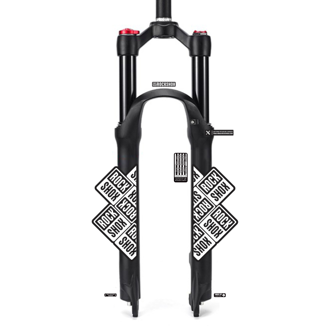 tem decal dán phuộc xe đạp địa hình rockshox custom | cheetahdecals.com