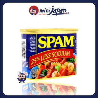 Thịt hộp spam ít mặn 25% less sodium 340g hàng mỹ