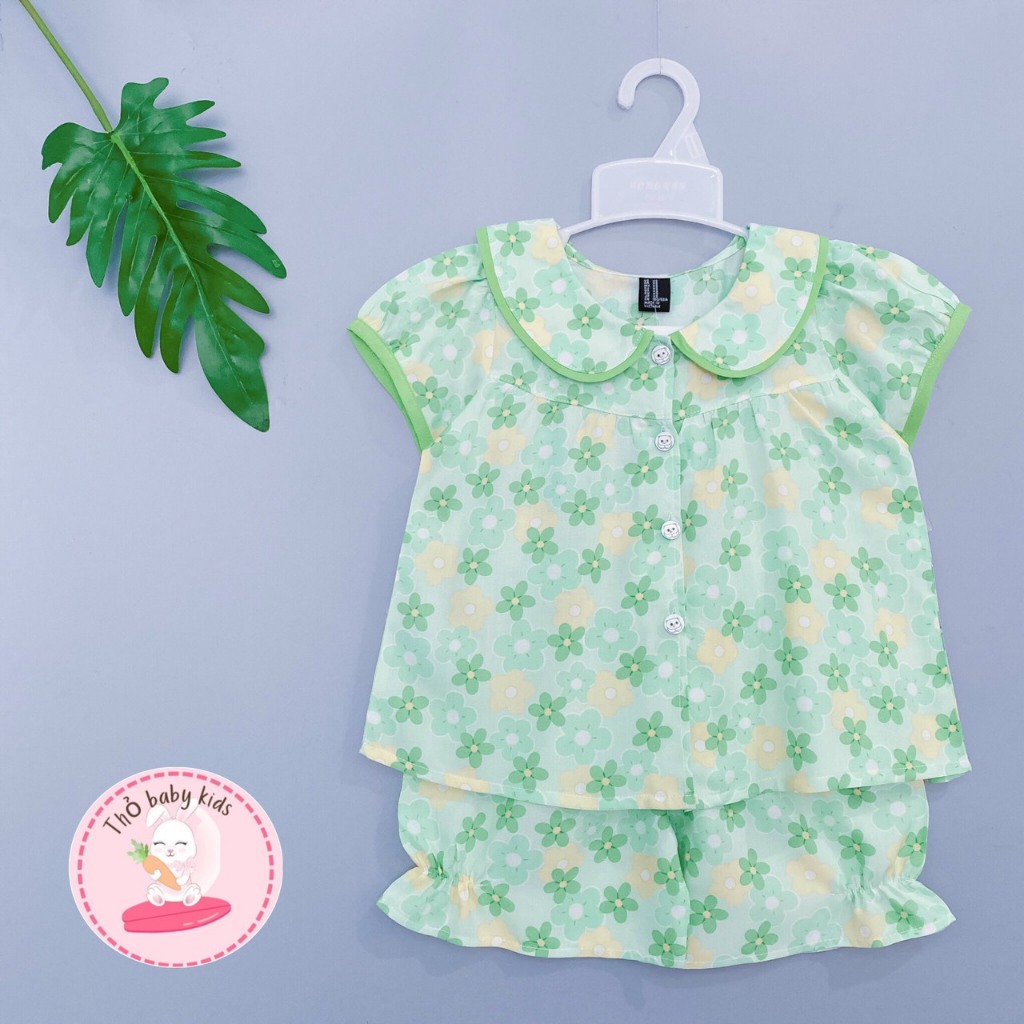 Đồ bộ tole,lanh cho bé gái, vải lanh loại 1,mát mẻ, thấm hút mồ hôi