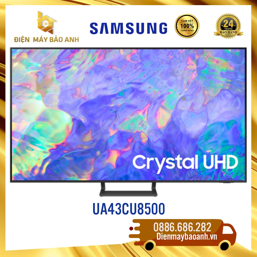 Tivi Samsung 43 inch UA43CU8500 43CU8500 4K 2023, Bảo hành chính hãng 24 tháng