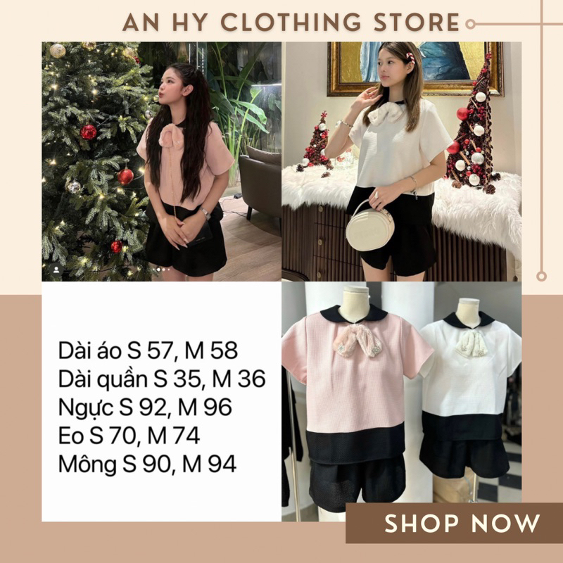 (quần có chun)(có bán sỉ, hoả tốc, ảnh thật) 🧸𝐧𝐞𝐰 𝐢𝐧 ✨ LEMY SET 🎄 SET ÁO VÁY NƠ