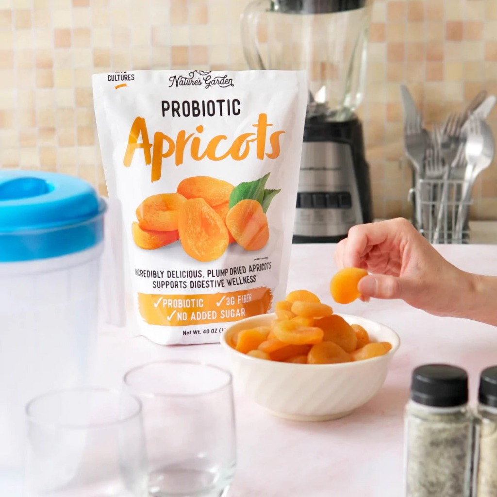 Mơ sấy dẻo Nature’s Garden Probiotic Apricots - EDS Mart