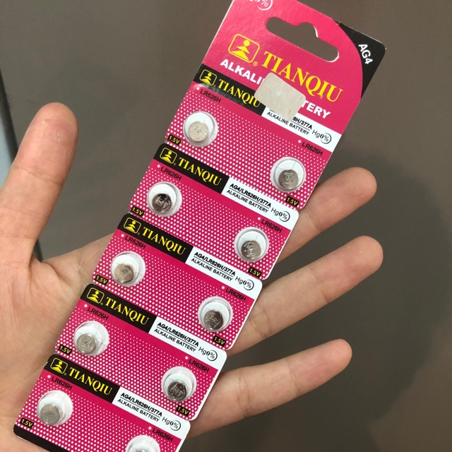 Quà tặng Pin đồng hồ AG4 LR626H 377A 1.5V thay cho đồng hồ và đồ chơi