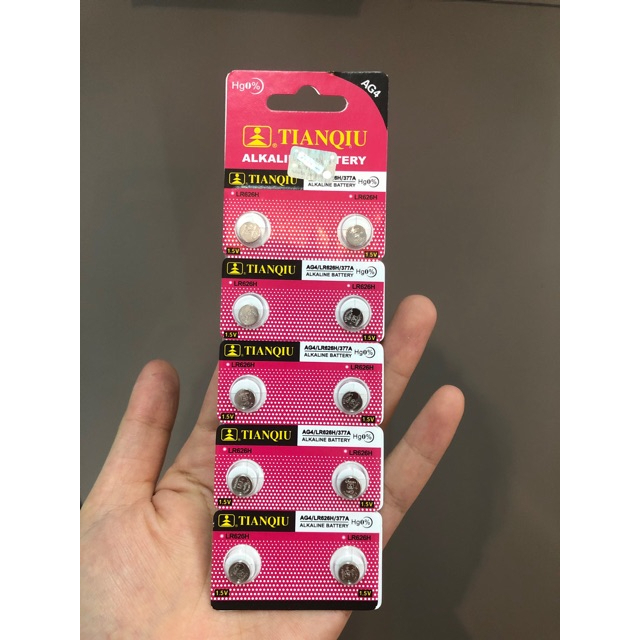 Quà tặng Pin đồng hồ AG4 LR626H 377A 1.5V thay cho đồng hồ và đồ chơi