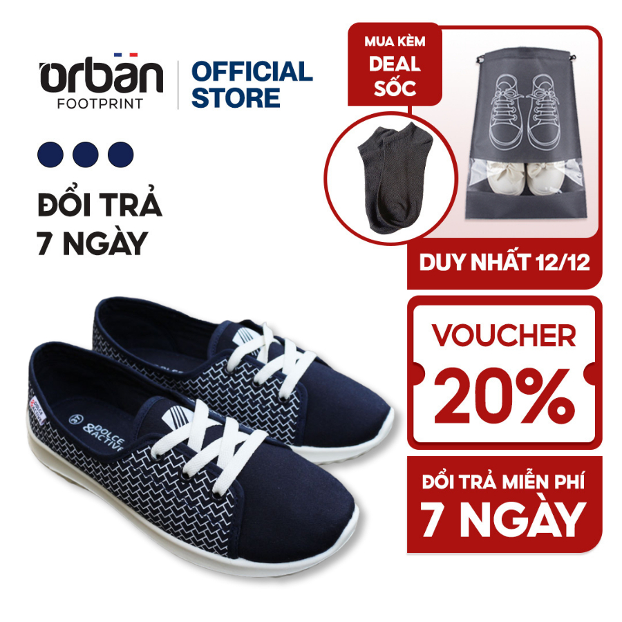 Giày sneaker nữ D&A EP L1916 đế cao đơn giản sang trọng