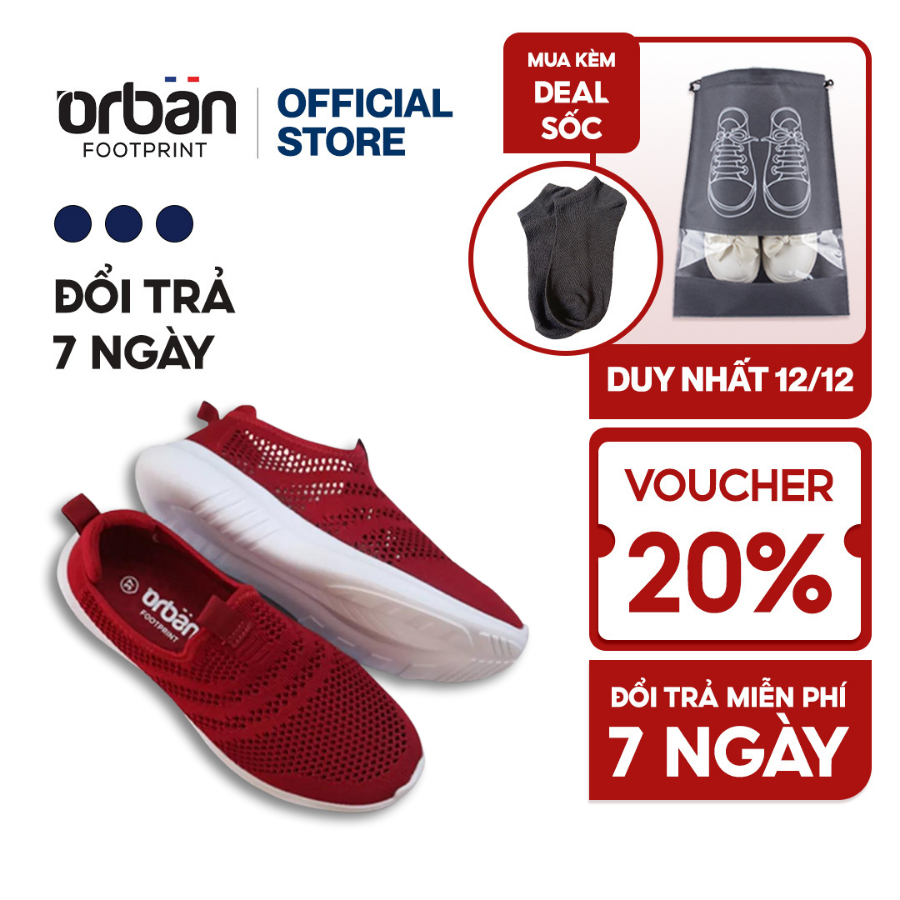 Giày sneaker nữ Urban TL1909 màu đỏ