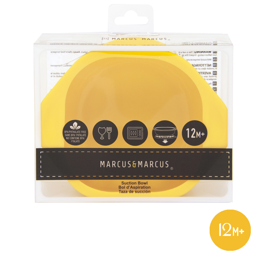 Bát Ăn Dặm Silicon Có Đế Hút Chân Không Chống Đổ Marcus & Marcus Cho Bé Từ 12 Tháng