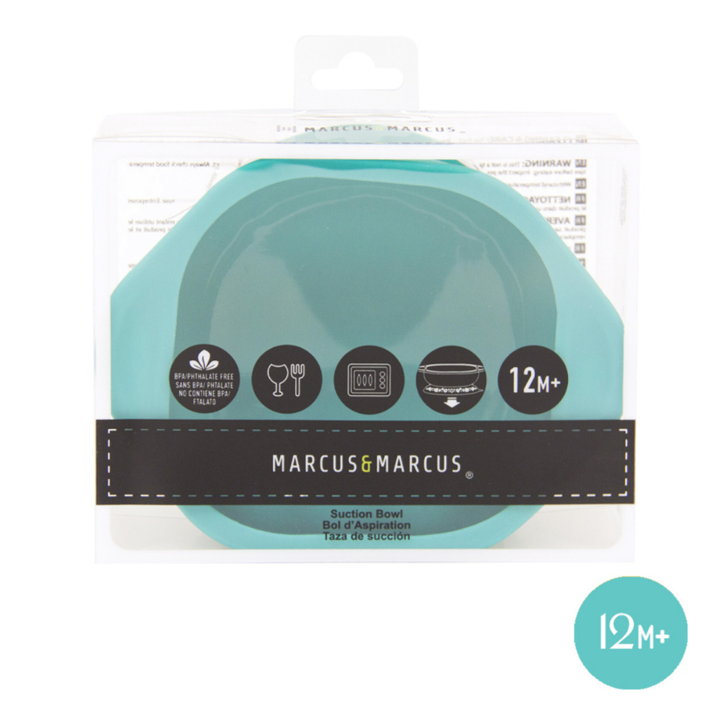 Bát Ăn Dặm Silicon Có Đế Hút Chân Không Chống Đổ Marcus & Marcus Cho Bé Từ 12 Tháng