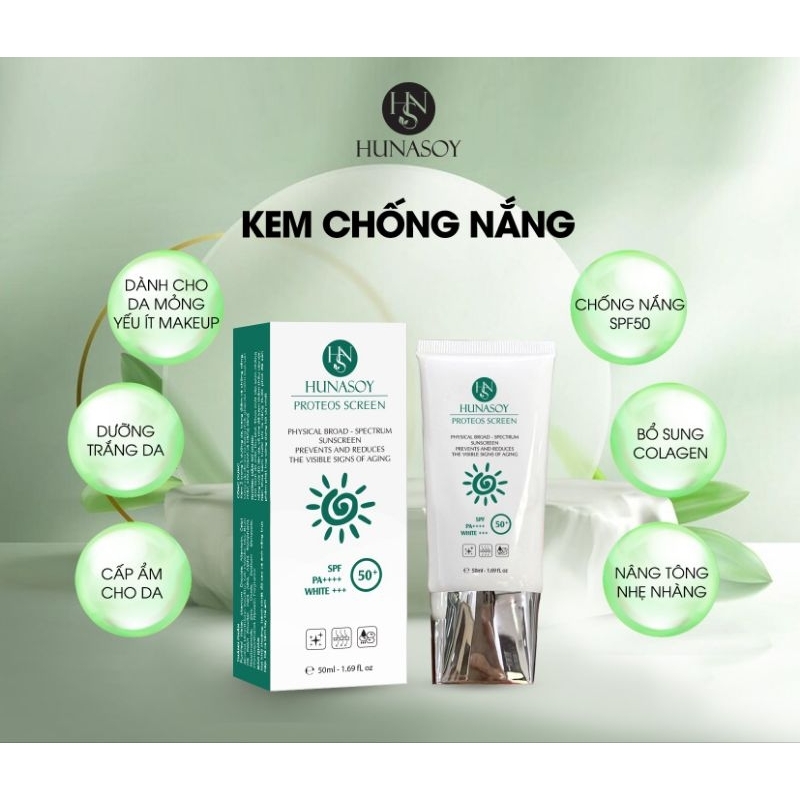 Kem chống nắng 50+ SPF PA++++ | WHITE+ | COLAGEN | SUNCREAM 50ml