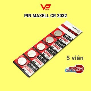 Vỉ 5 Viên  pin CR2032 Maxell Japan