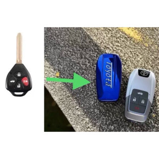 Vỏ độ gập 4 nút cho chìa khoá xe Toyota Camry